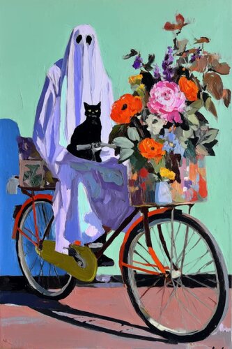 Ghost on Bicycle di Sasha Robinson, Stampa in vendita su Singulart
