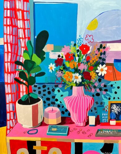 Vibrant Interior Still Life van Sasha Robinson, Schilderij te koop op Singulart