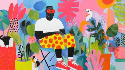 Modern Jungle Explorer van Sasha Robinson, Afdruk te koop op Singulart
