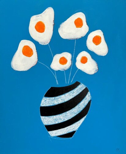 Fried Eggs as Flower von Sasha Robinson, Malerei kaufen auf Singulart