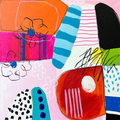 Bright Bold Shapes van Sasha Robinson, Schilderij te koop op Singulart