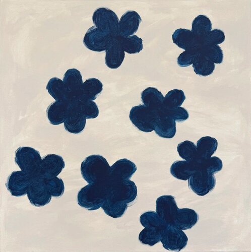 Blue Florals in Serene Space Sasha Robinson