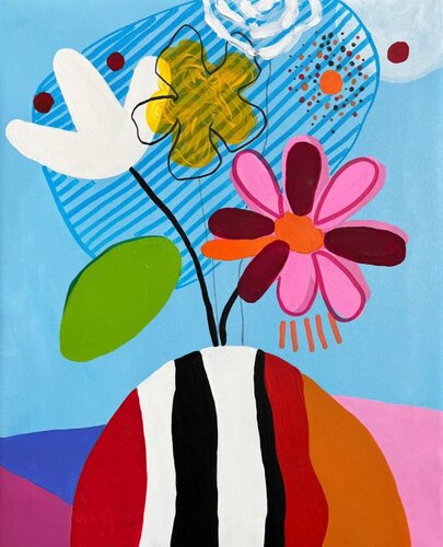 Colorful Vibrant Floral von Sasha Robinson, Malerei kaufen auf Singulart
