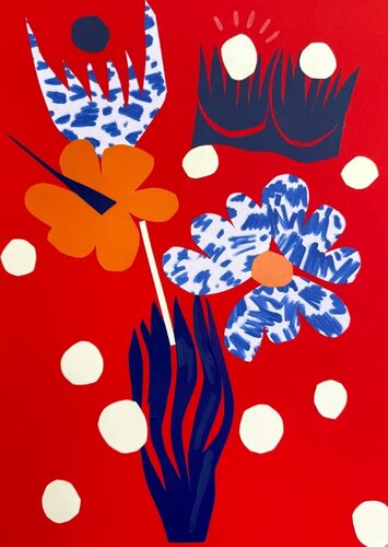 Matisse Style Floral Collage di Sasha Robinson, Opera su carta in vendita su Singulart