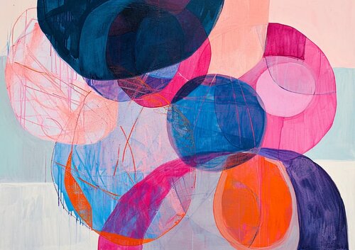 Bunch of balloons floating by Sasha Robinson, Digital for Sale on Singulart
