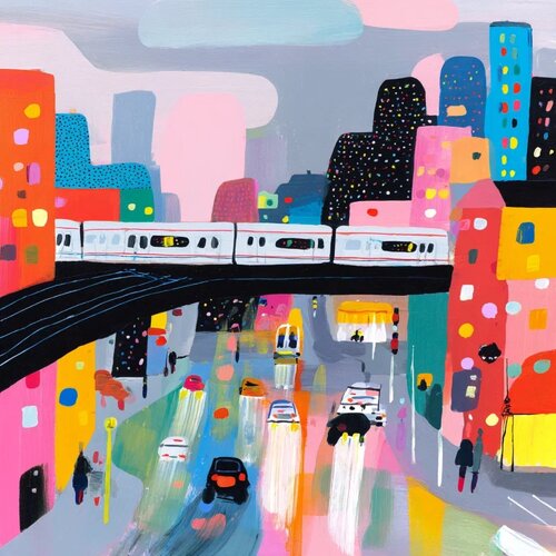 Moonlit Moscow Street di Sasha Robinson, Stampa in vendita su Singulart