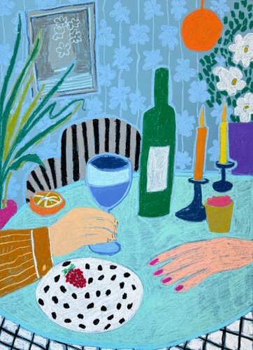 Evening in Blue par Sasha Robinson, Œuvre sur papier en vente sur Singulart