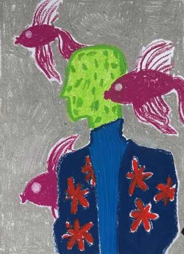 The Keeper of Pink Fish von Sasha Robinson, Werk auf Papier kaufen auf Singulart