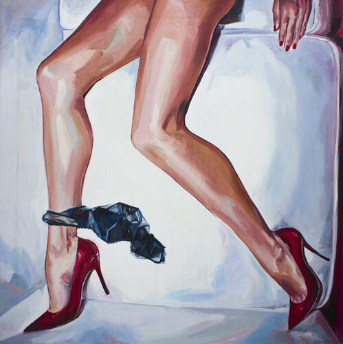 Dramatic Red High Heels by Sasha Robinson, Painting for Sale on Singulart
