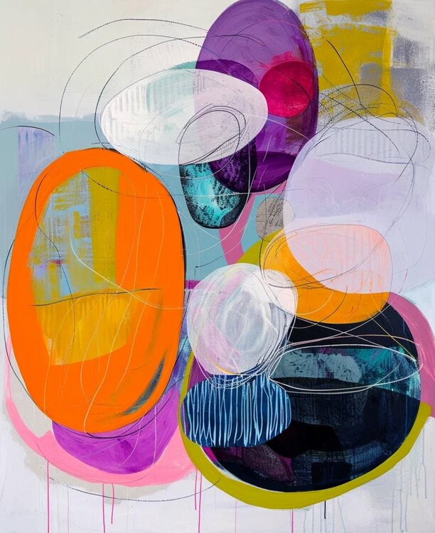 Abstract Color Circles Sasha Robinson