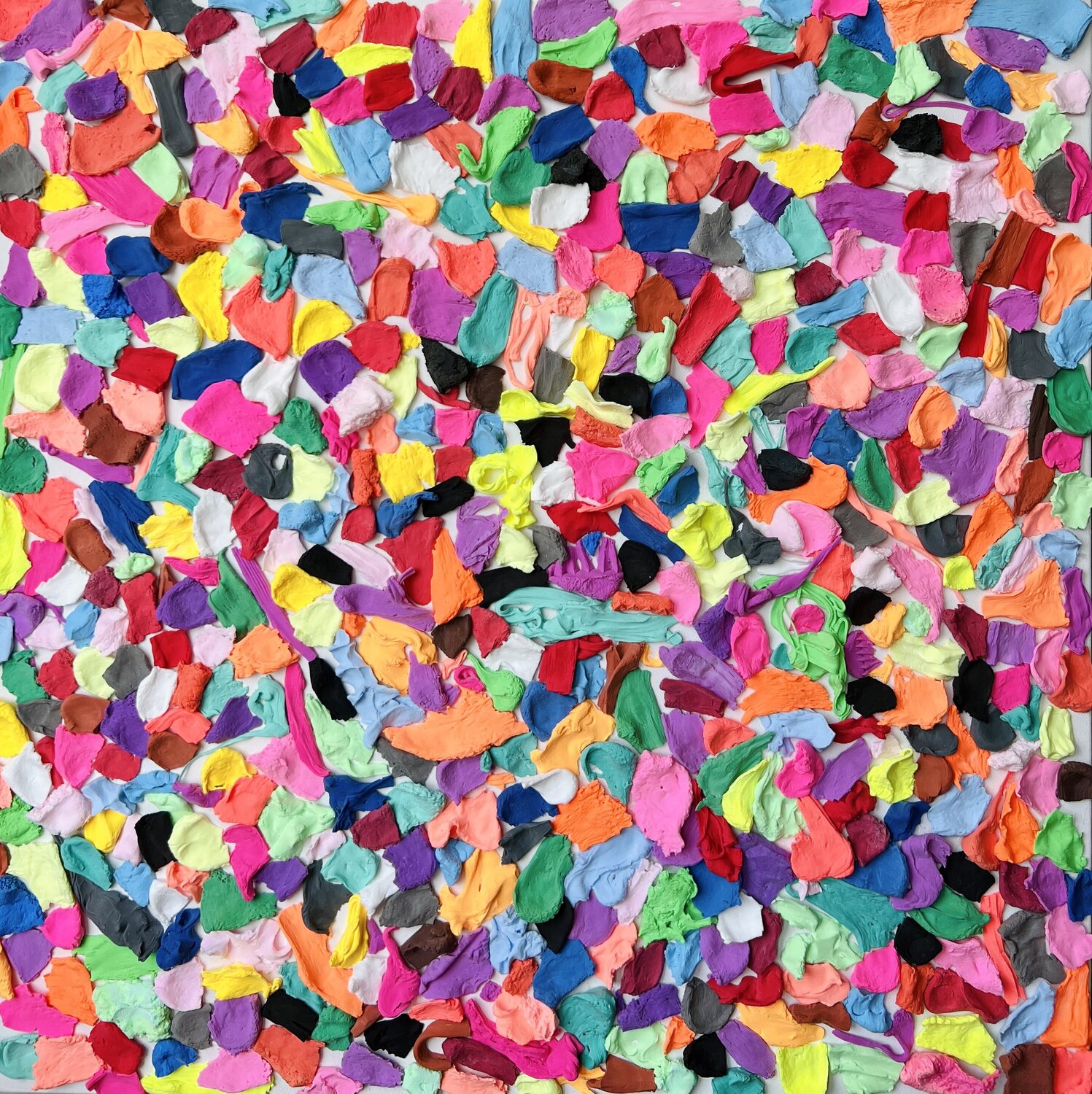 Happy Energy abstract sculpture painting Sasha Robinson Originalgemälde zu verkaufen