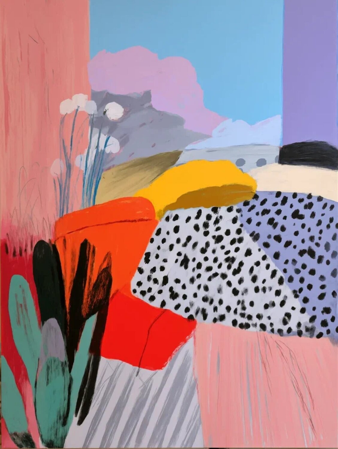 A Cactus Beneath Soft Skies Sasha Robinson