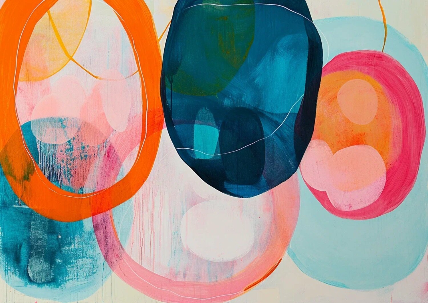 Circles on a blue background Sasha Robinson