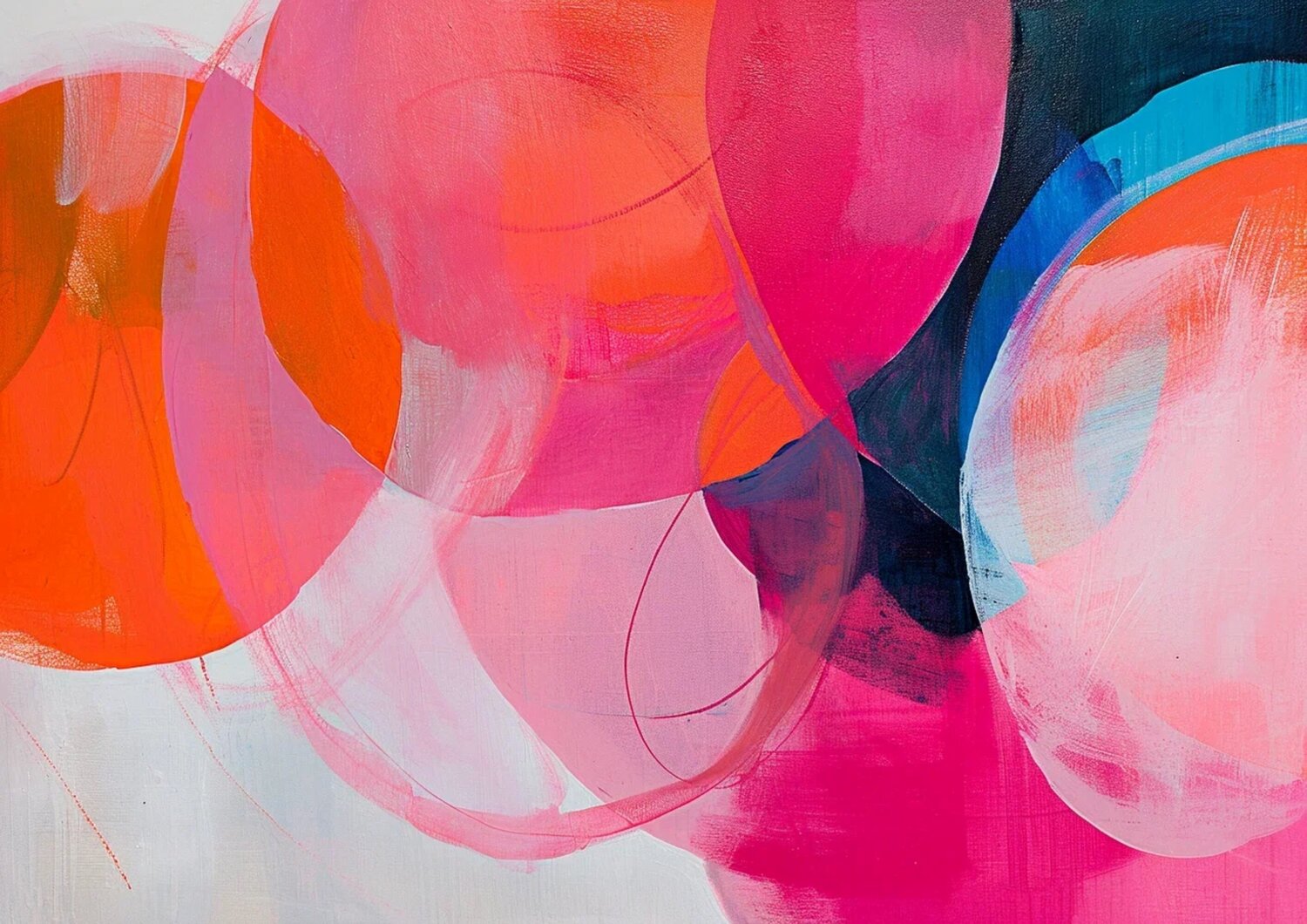 Pink and jellyfish circles Sasha Robinson