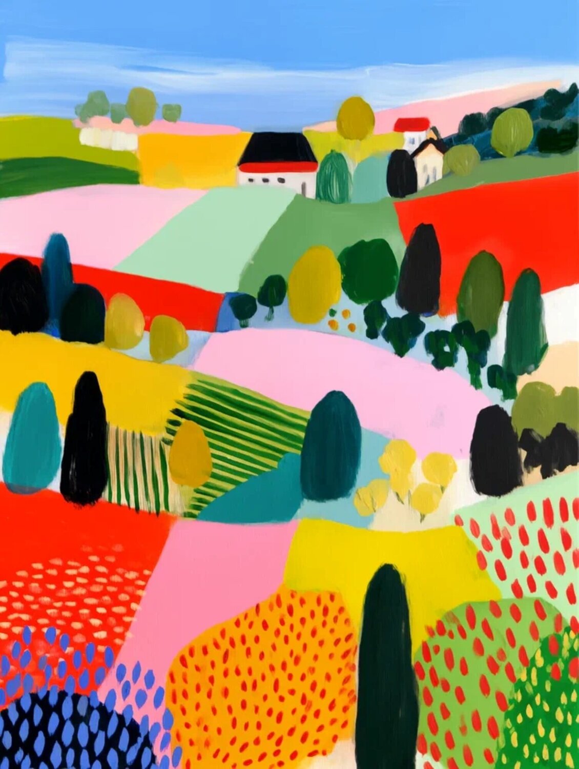 The Heart of the Open Field Sasha Robinson Druck zu verkaufen