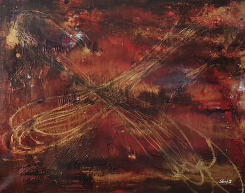 Magma par Johanna Sanna, Peinture en vente sur Singulart