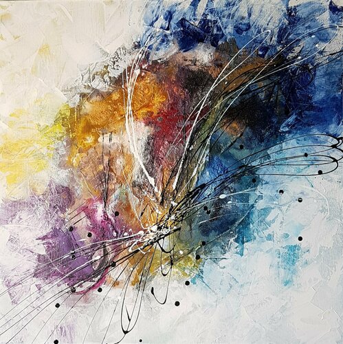 Holi par Johanna Sanna, Peinture en vente sur Singulart
