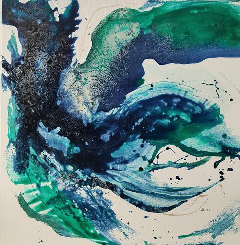 Lagoon par Johanna Sanna, Peinture en vente sur Singulart