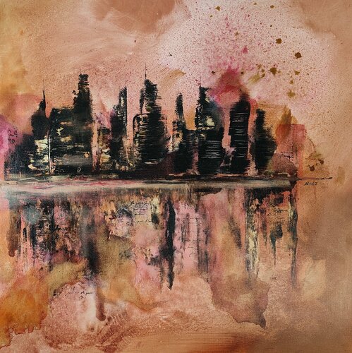 Manhattan par Johanna Sanna, Peinture en vente sur Singulart
