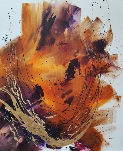 Volcanique par Johanna Sanna, Peinture en vente sur Singulart