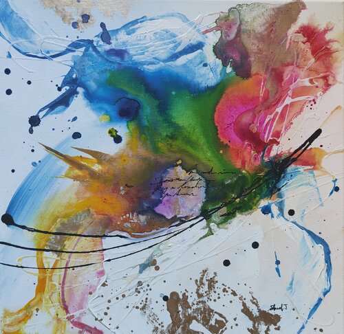 Dans mon univers par Johanna Sanna, Peinture en vente sur Singulart