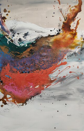 Évasion céleste par Johanna Sanna, Peinture en vente sur Singulart