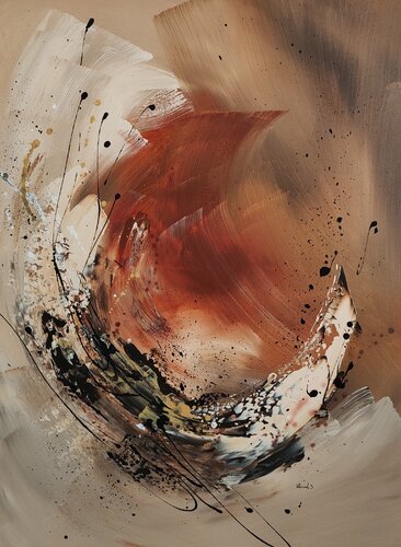 Cœur volcanique par Johanna Sanna, Peinture en vente sur Singulart