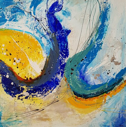 Fusion par Johanna Sanna, Peinture en vente sur Singulart