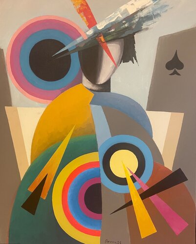 Jack in einem Schönnen Spiell de Victor Popov, Pintura a la venta en Singulart