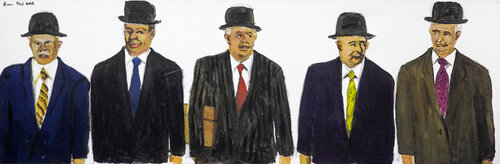 Bankers without borders von Anders Post, Malerei kaufen auf Singulart