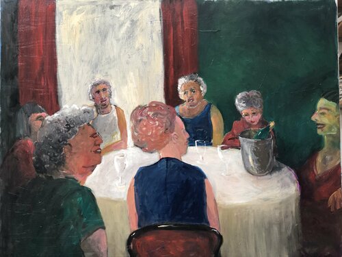 Ladies lunch von Anders Post, Malerei kaufen auf Singulart