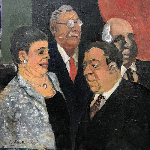 Meeting 1 by Anders Post, 회화 for Sale on Singulart