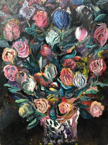 Flower Power 1 von Anders Post, Malerei kaufen auf Singulart