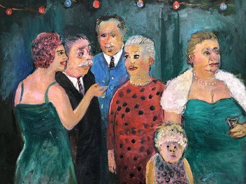Garden-party 10 di Anders Post, Pittura in vendita su Singulart