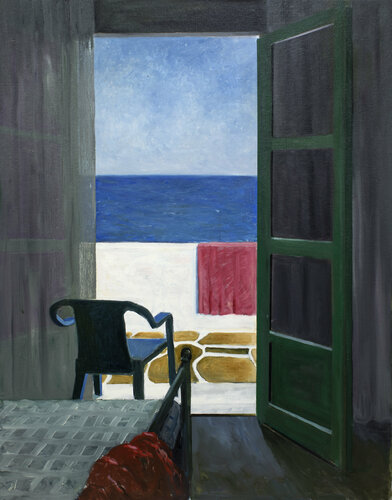 From a hotelroom in Greece von Anders Post, Malerei kaufen auf Singulart