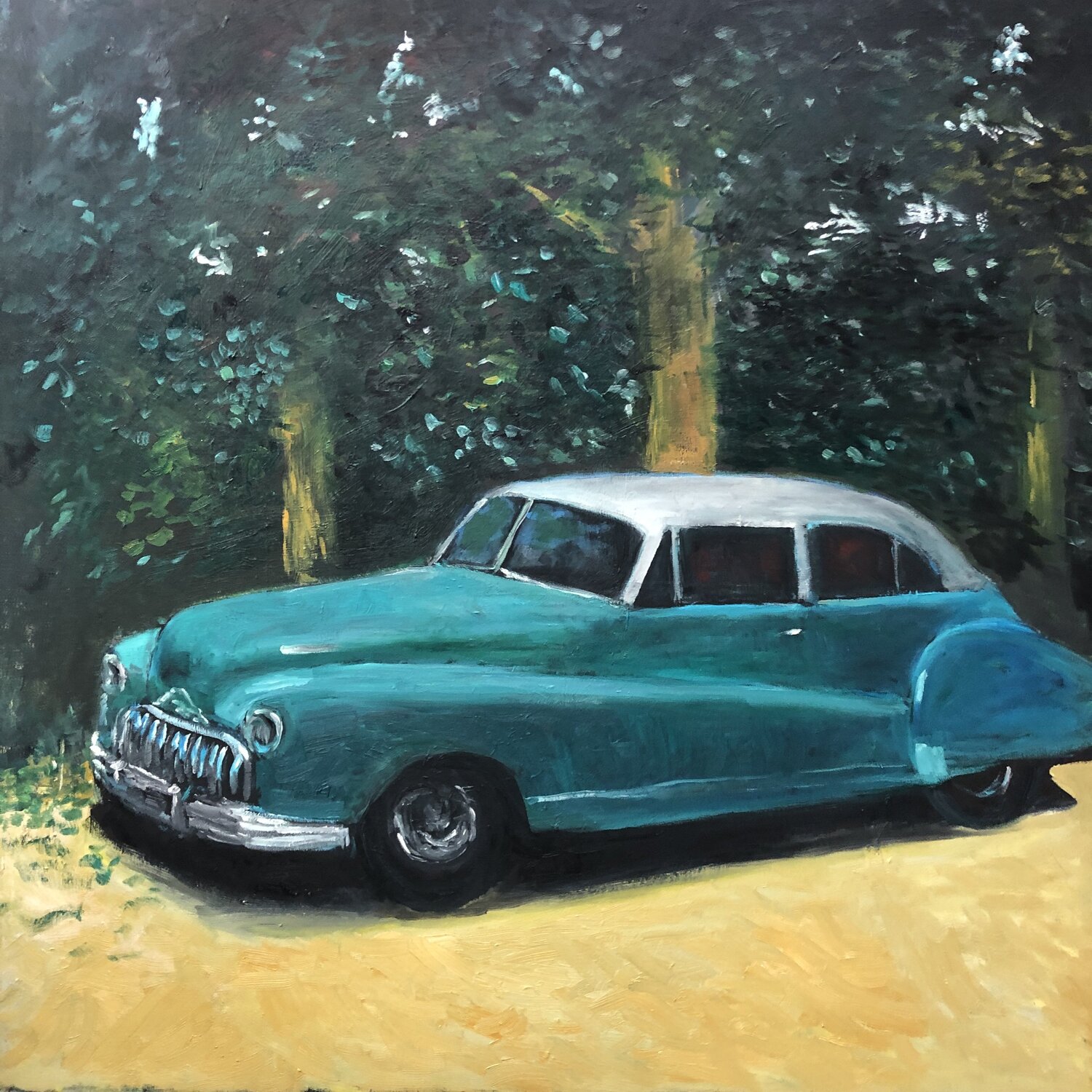 The blue car Anders Post