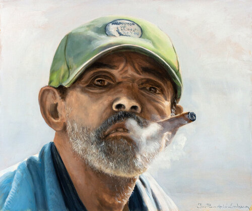 El Puro van Jean-Pierre André Leclercq, Schilderij te koop op Singulart