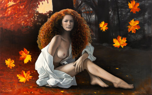 Automne van Jean-Pierre André Leclercq, Schilderij te koop op Singulart