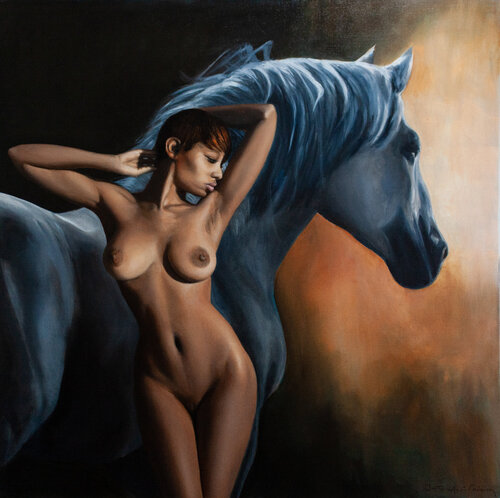 Communion (2) by Jean-Pierre André Leclercq, 회화 for Sale on Singulart