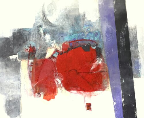 Deserto rosso, Wadi Rum di Patrizia Simonetti, Pittura in vendita su Singulart