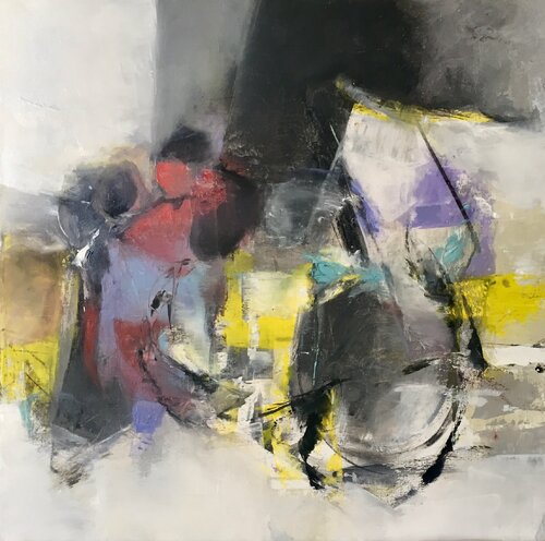 Viaggio nello spazio van Patrizia Simonetti, Schilderij te koop op Singulart