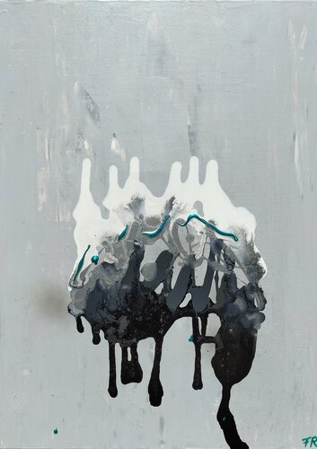 monoblue par Franziska Raffaël, Peinture en vente sur Singulart