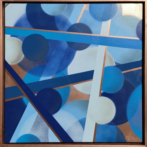 quick & blue van Franziska Raffaël, Schilderij te koop op Singulart