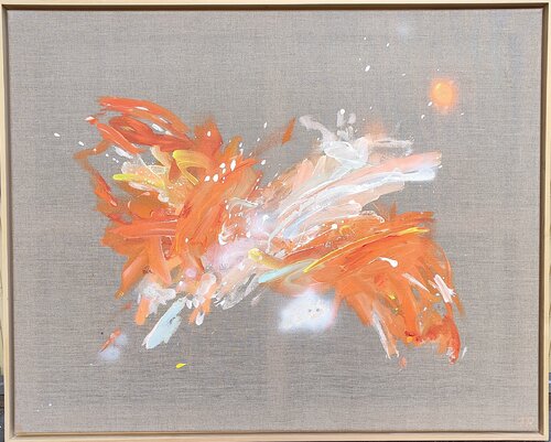 foxy orange von Franziska Raffaël, Malerei kaufen auf Singulart