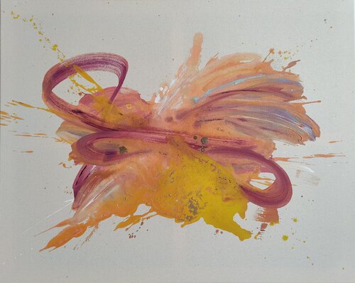 count to three (bursting) van Franziska Raffaël, Schilderij te koop op Singulart