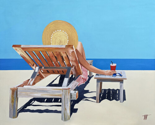 Sous le soleil exactement/7 van Jean Jacques Venturini, Schilderij te koop op Singulart