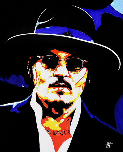 Johnny Depp van Jean Jacques Venturini, Schilderij te koop op Singulart