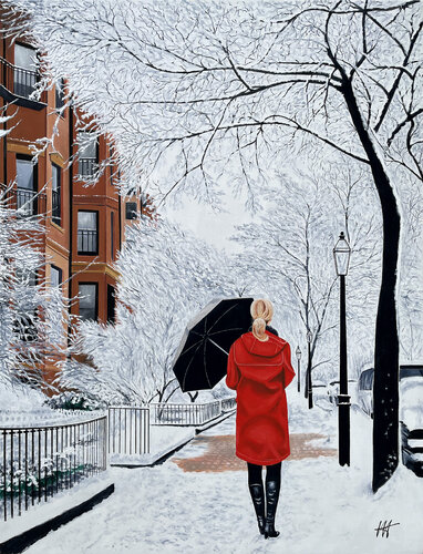 Le chaperon rouge de Boston by Jean Jacques Venturini, Painting for Sale on Singulart