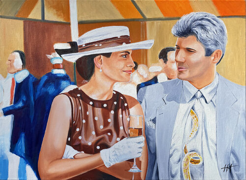 Pretty woman di Jean Jacques Venturini, Pittura in vendita su Singulart