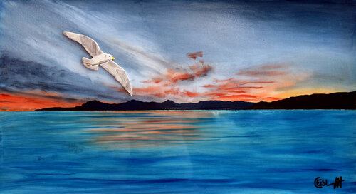 Juan Les pins van Jean Jacques Venturini, Schilderij te koop op Singulart